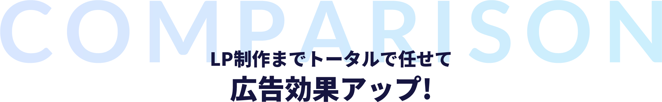 LP制作までトータルで任せて広告効果アップ!